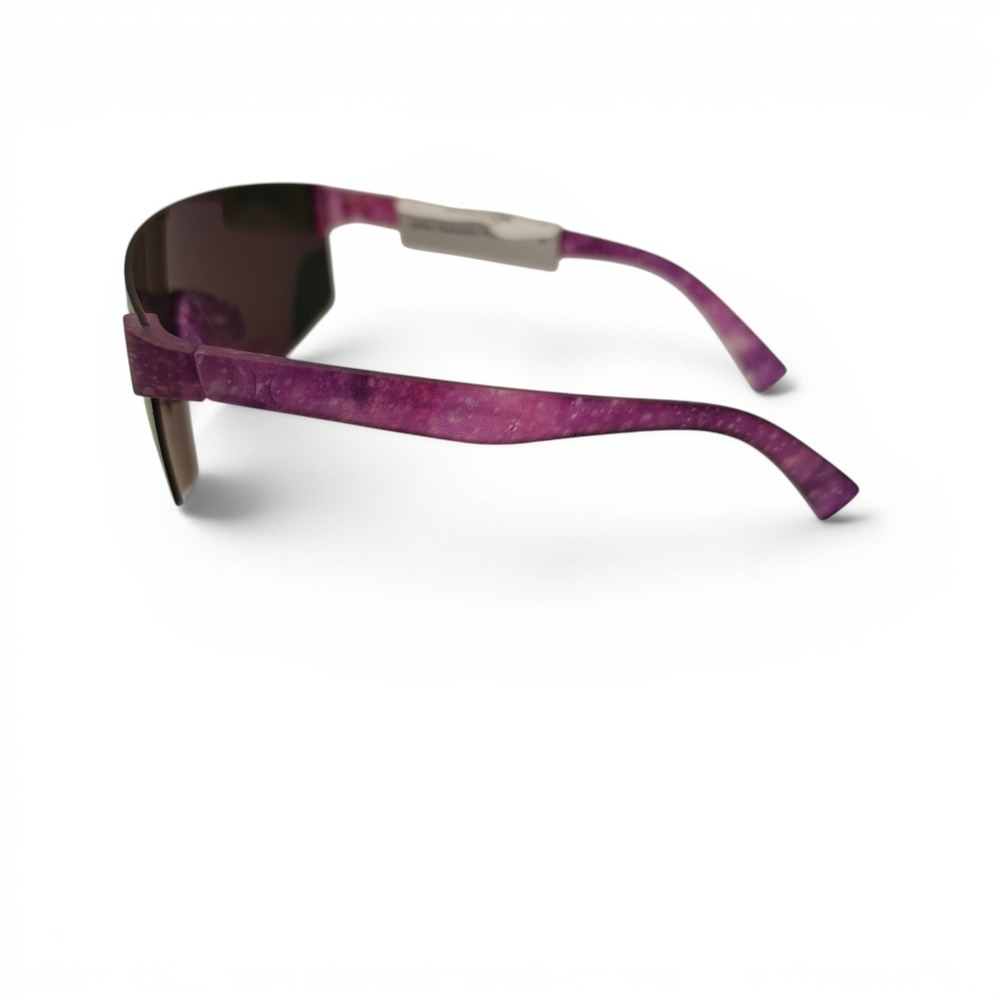 Hurley Big Sur Shield Sunglasses Purple Galactic Print Polarized HLP3002PS - Picture 5 of 7